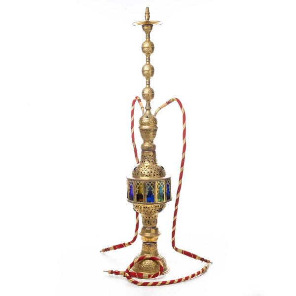 Moroccan Brass Tealight Floor Hookah