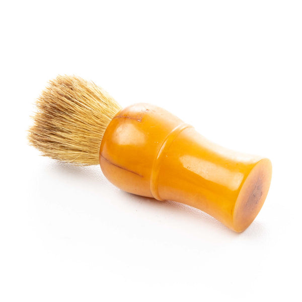 Orange Lucite Badger Hair Shaving Brush