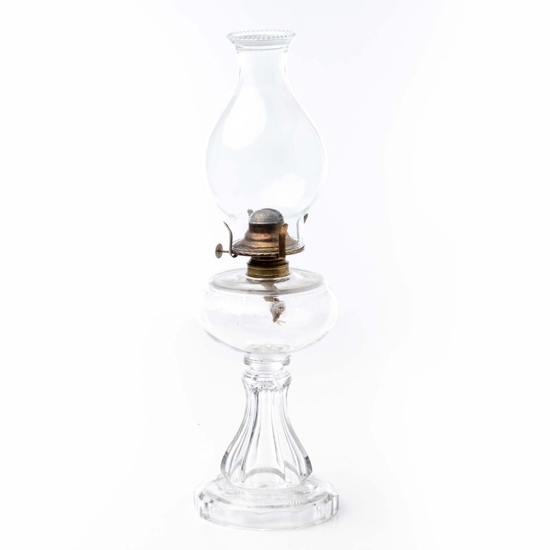 Pinwheel Glass Oil Lamp