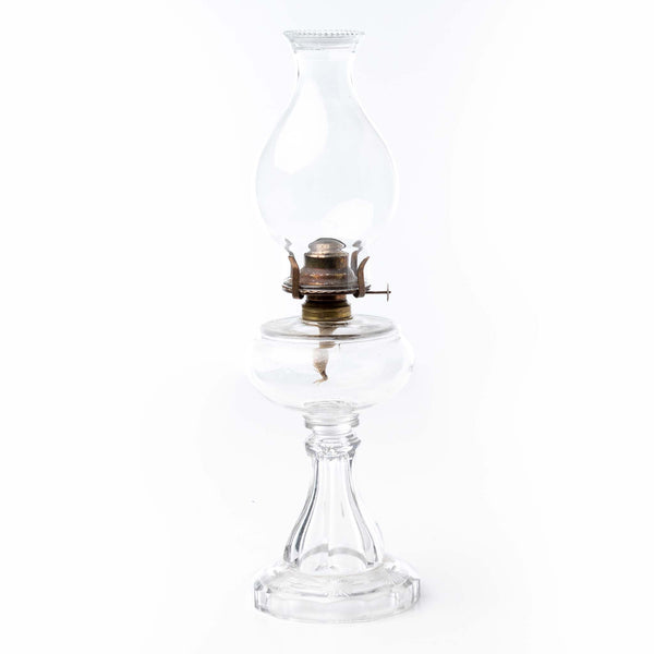 Pinwheel Glass Oil Lamp