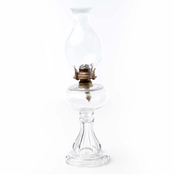 Pinwheel Glass Oil Lamp