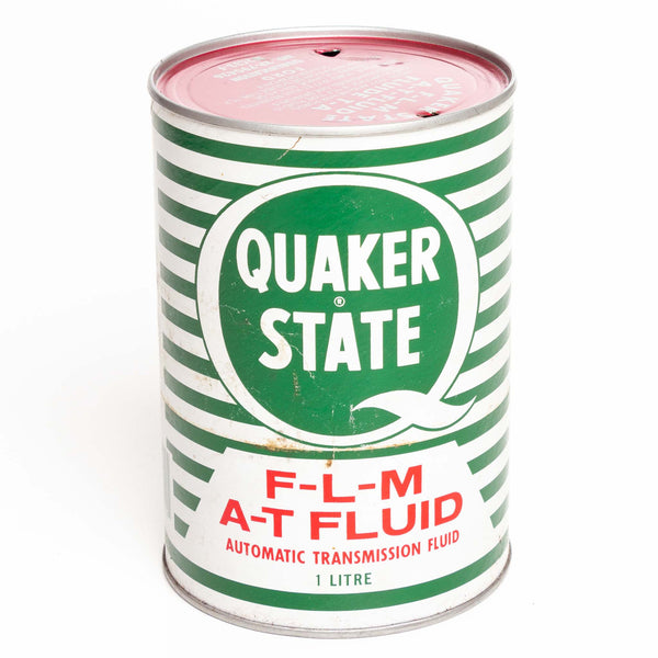 Quaker State FLM Transmission Fluid Cardboard Oil Can