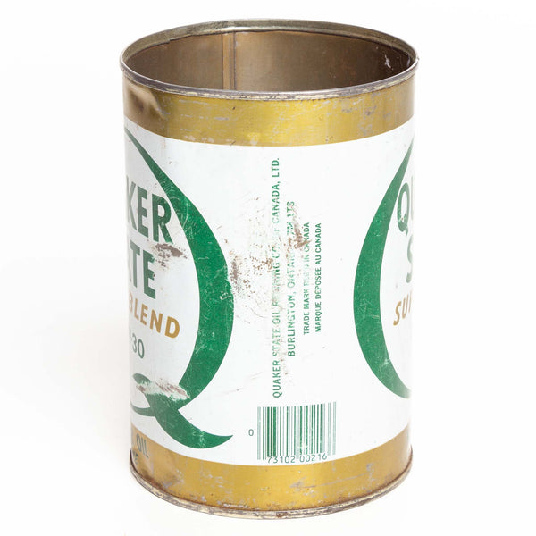 Quaker State Super Blend Oil Can 1 Qt No Top