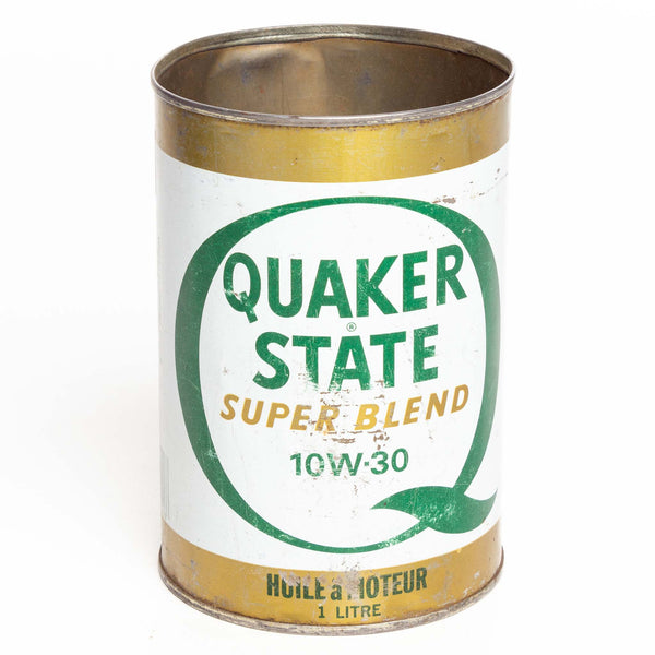 Quaker State Super Blend Oil Can 1 Qt No Top