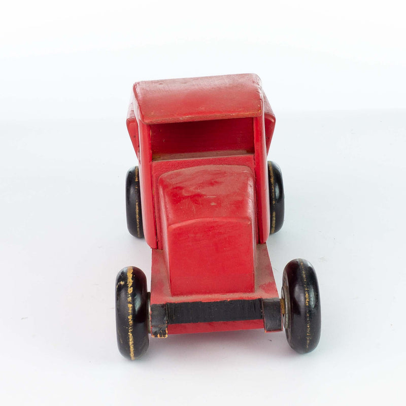 Red Wooden Toy Tipper Truck