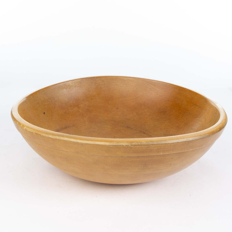 Out of Round Wood Dough Bowl (12x13")