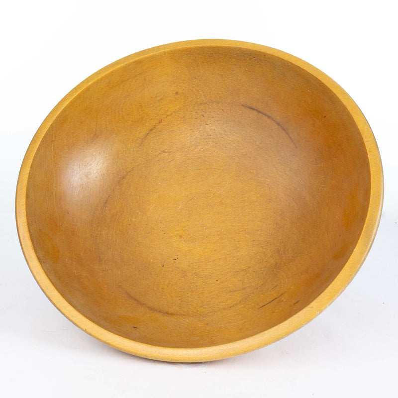 Out of Round Wood Dough Bowl (12x13")