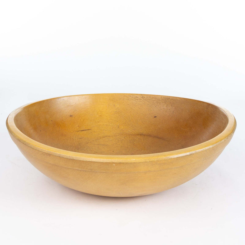 Out of Round Wood Dough Bowl (12x13")