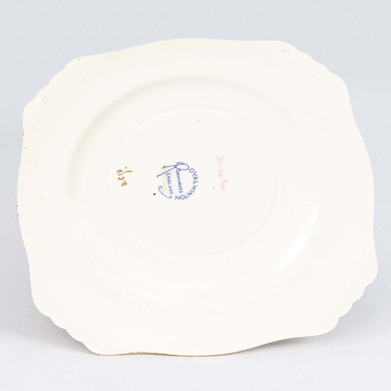 Royal Winton "White Fireglow" Bread & Butter Plate