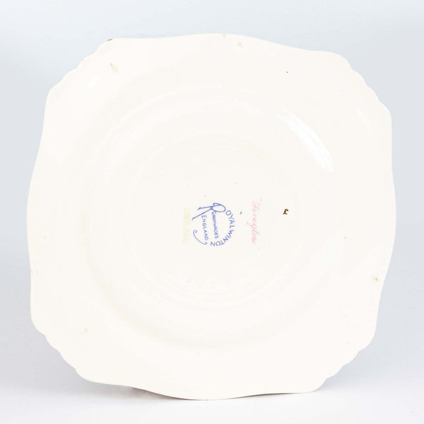 Royal Winton 6" Bread & Butter Plate White Fireglow