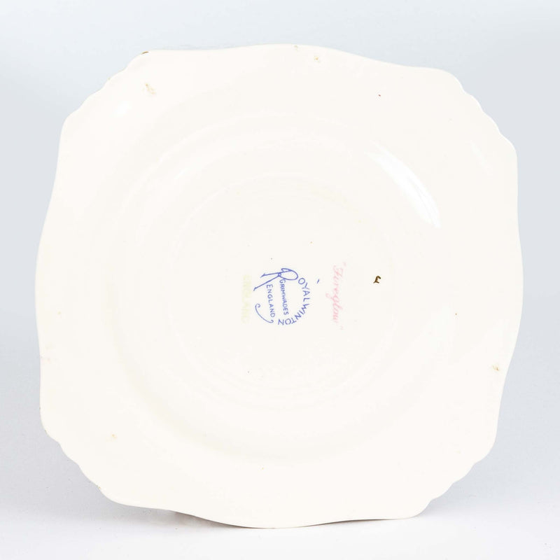 Royal Winton "White Fireglow" Bread and Butter Plate