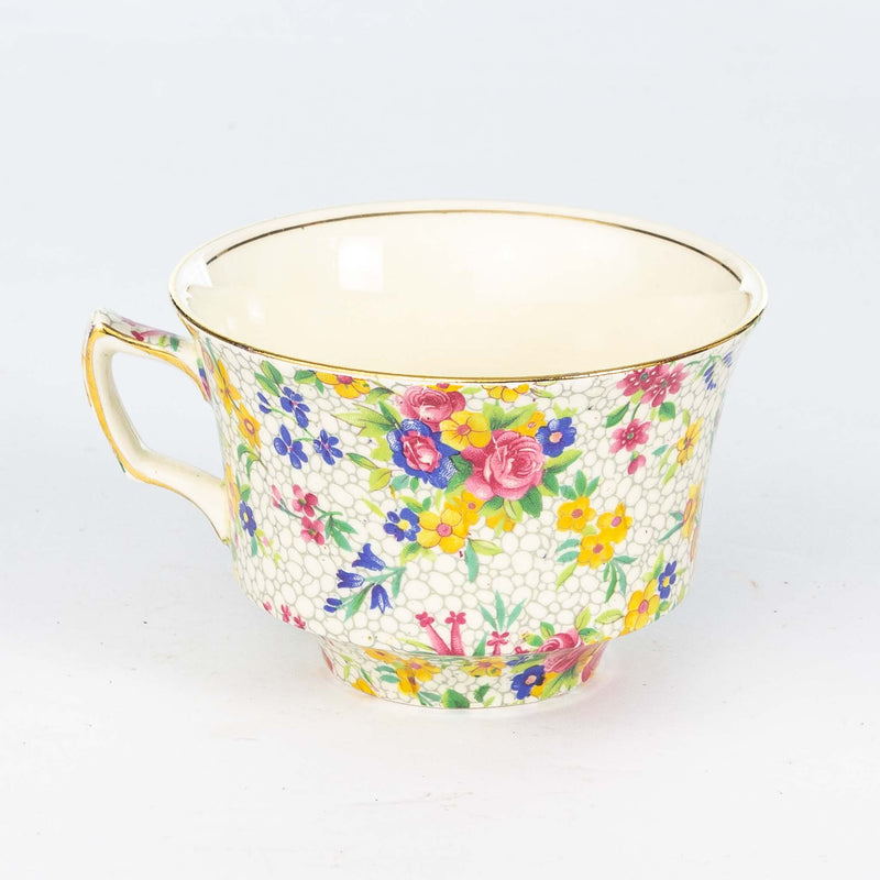 Royal Winton "White Fireglow" Teacup & Saucer