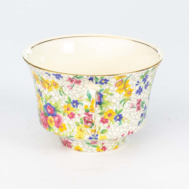 Royal Winton "White Fireglow" Teacup & Saucer