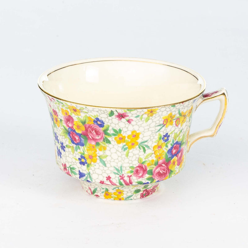 Royal Winton "White Fireglow" Teacup & Saucer