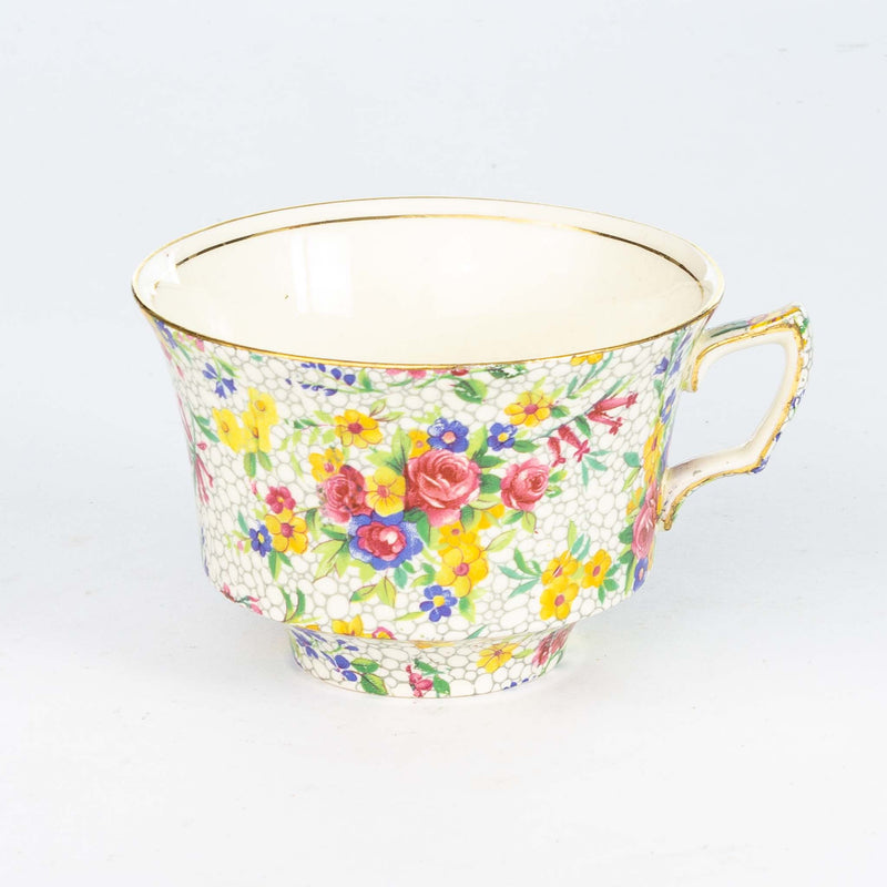 Royal Winton White Fireglow Teacup & Saucer