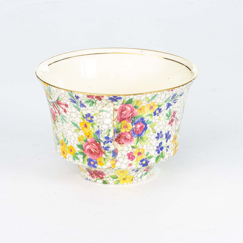Royal Winton White Fireglow Teacup & Saucer