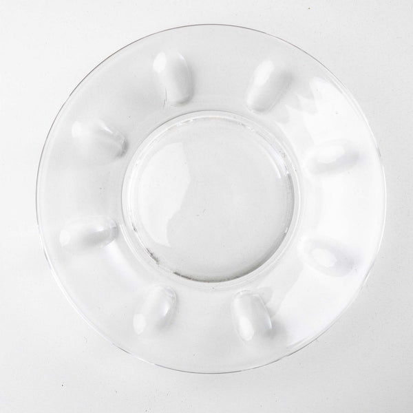 Thumbprint Glass Bread & Butter Plates (Set of 6)