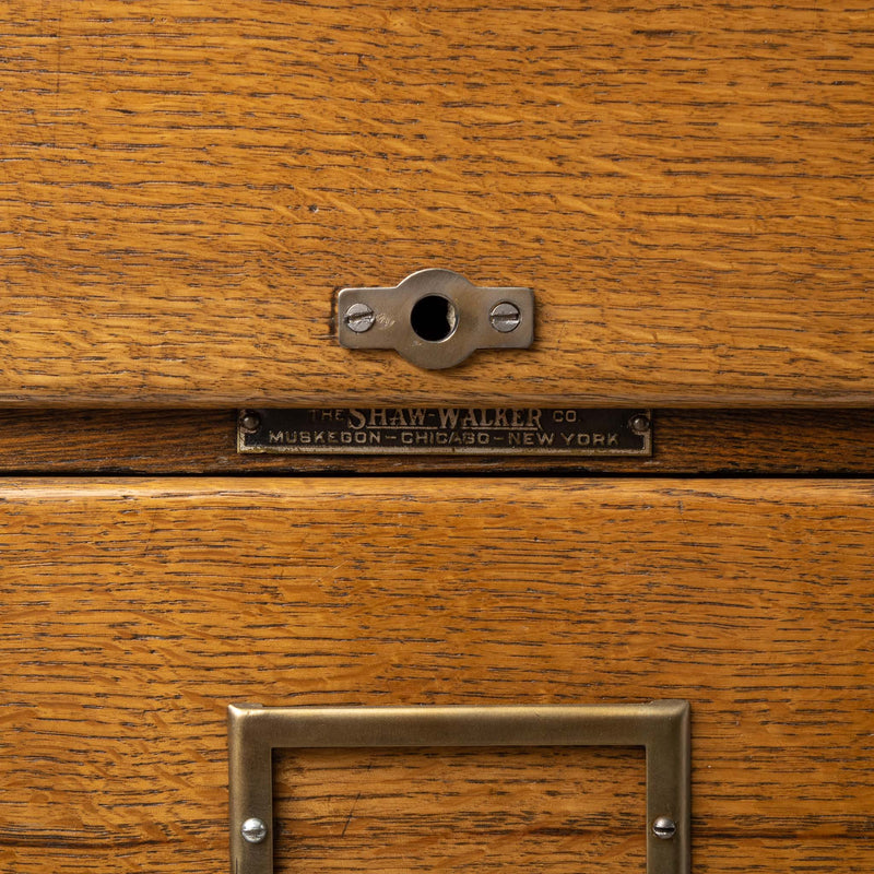 Oak Four Drawer File Cabinet