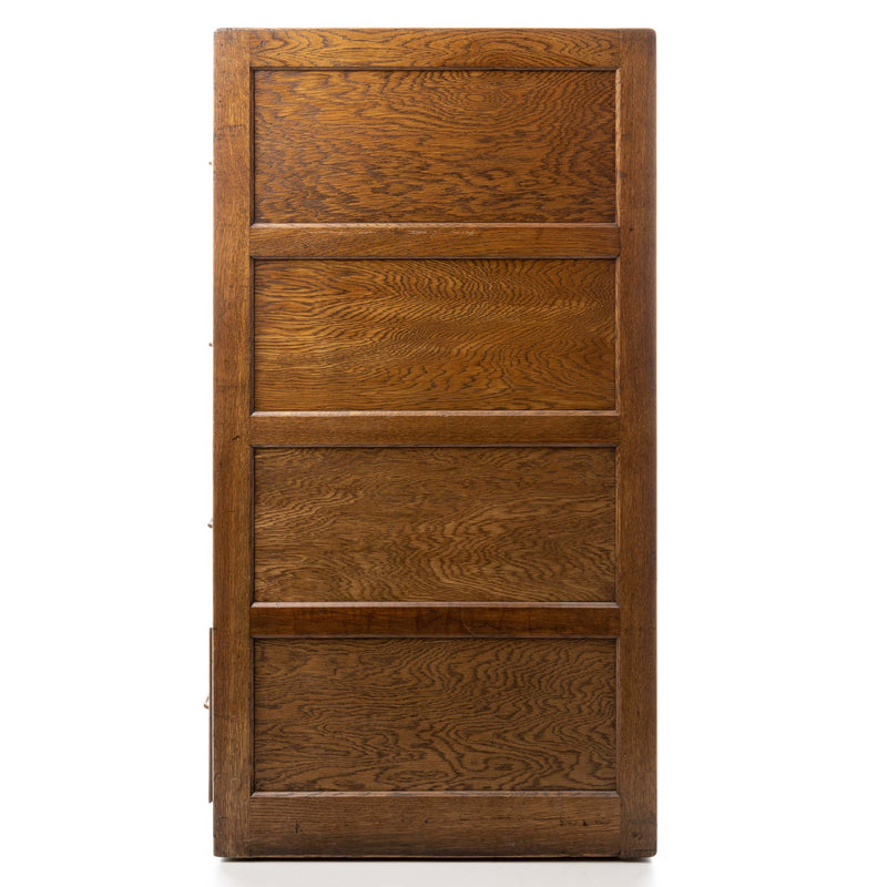 Oak Four Drawer File Cabinet