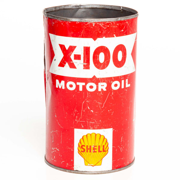 Shell X 100 Motor Oil 1 Qt Can No Top