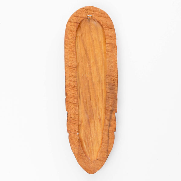 Hand Carved Wood African Mask Signed "J.E. 03"