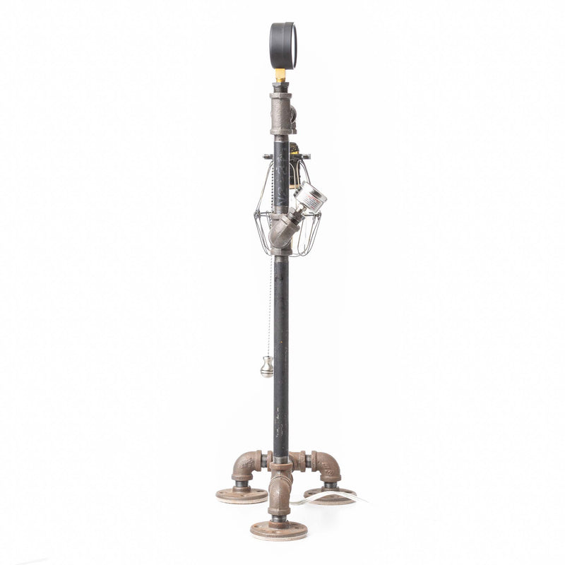 Single Bulb Gas Pipe Lamp