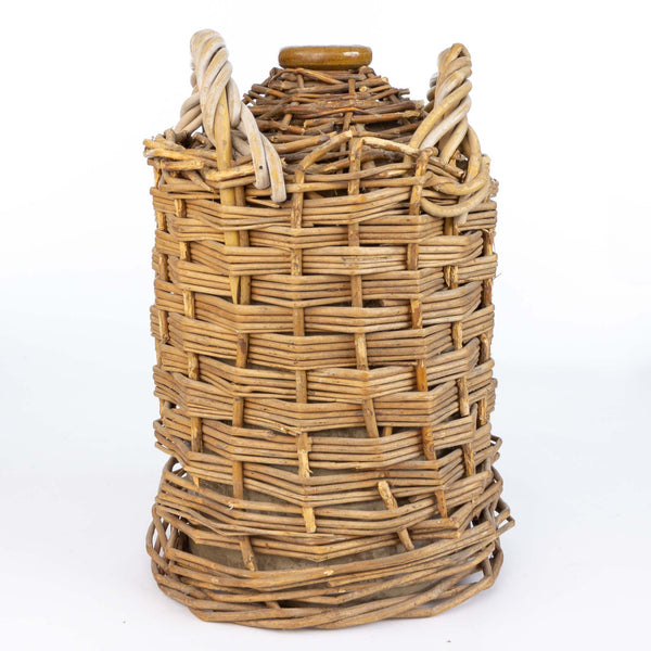 Stone Crock in Basket