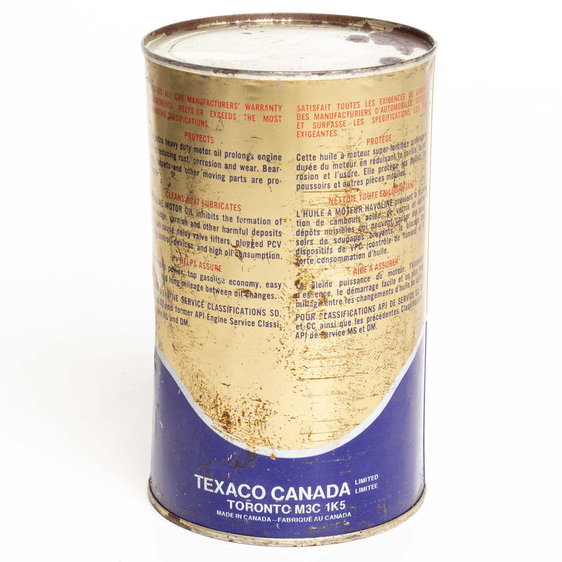 Texaco Havoline 1-Quart Metal Oil Can