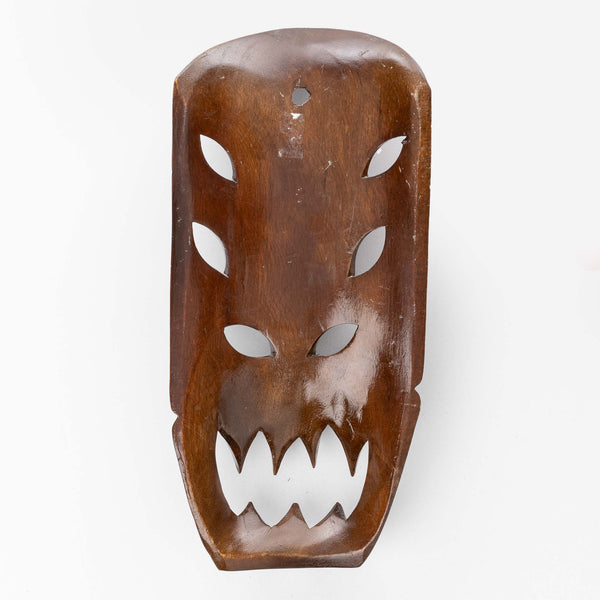 Tiki-Style Carved Mask