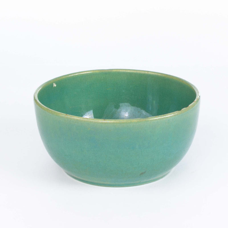 Green Medalta Mixing Bowl 7" Chipped as is