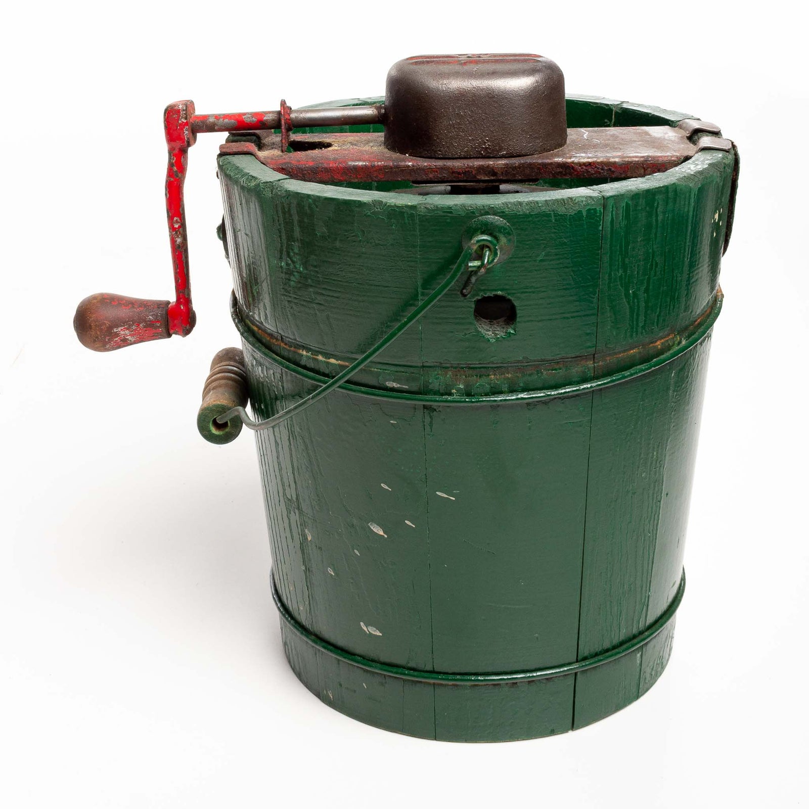 Antique hand crank ice cream maker clearance
