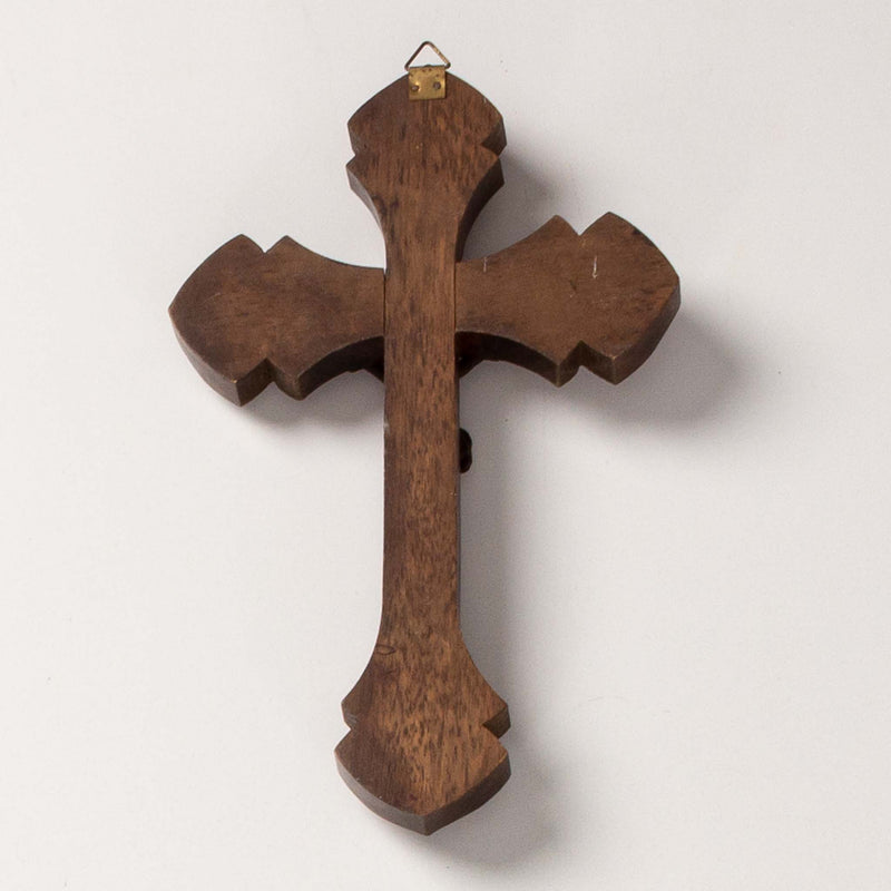 Oak Wall Hanging Crucifix (As Is)