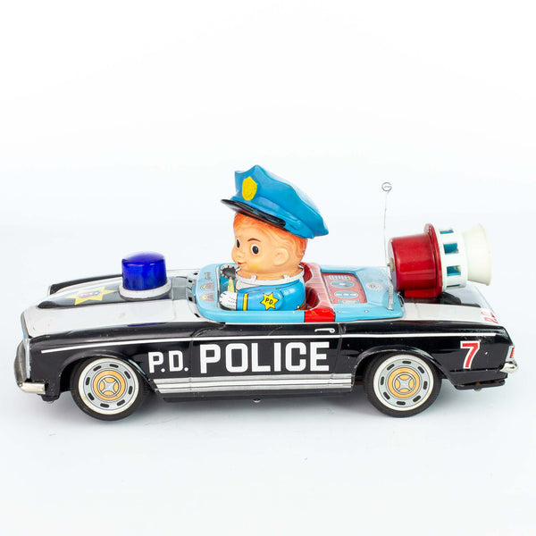 Masudaya Modern Toys Tin Police Patrol Car