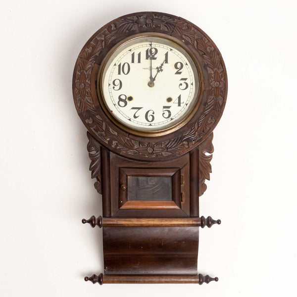 Dark Wood Wall Clock