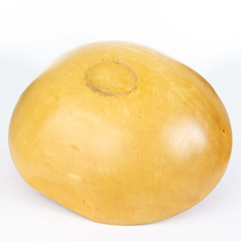 Out of Round Wood Dough Bowl