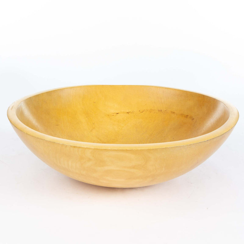 Out of Round Wood Dough Bowl