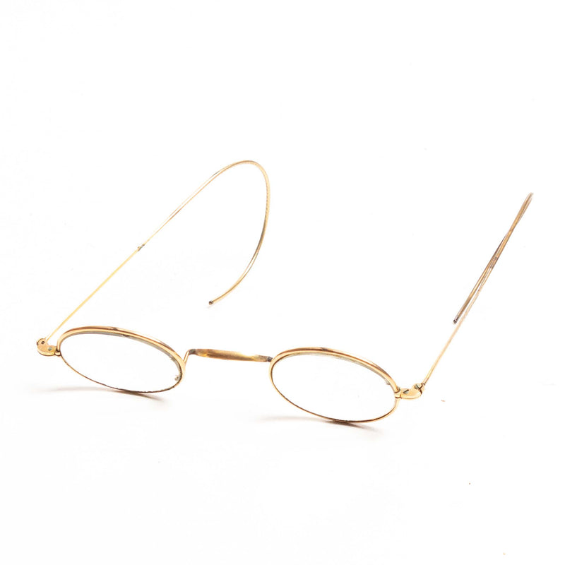 Gold Glasses with Silver Plated Case