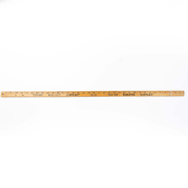 Wood "Co-Op Building Supplies" Yard Stick